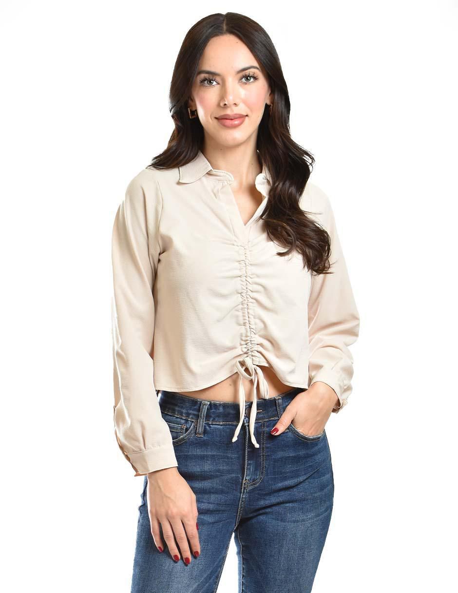 Blusa manga larga para mujer