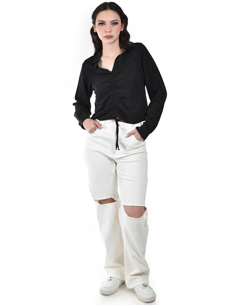 Blusa manga larga para mujer 4