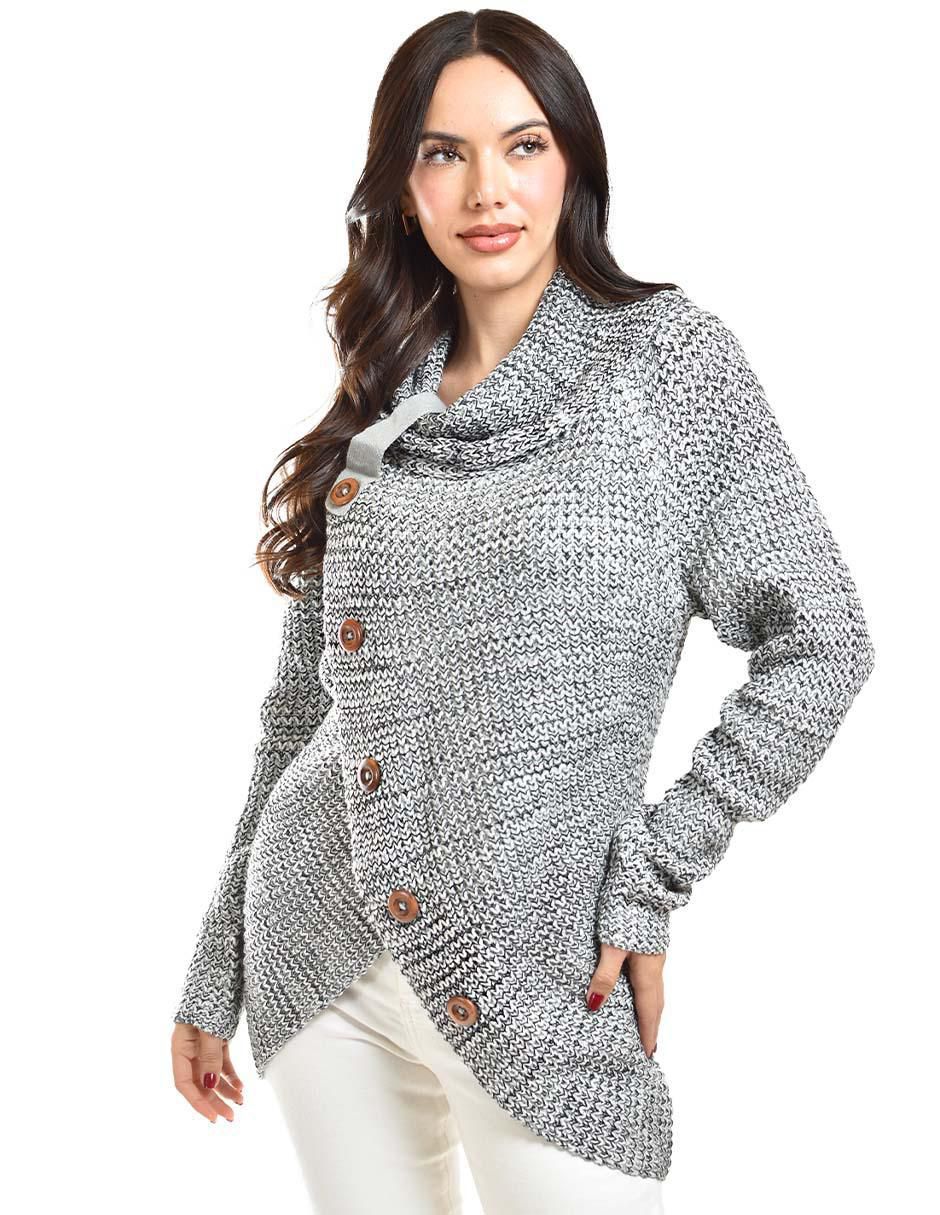 Suéter cuello alto para mujer