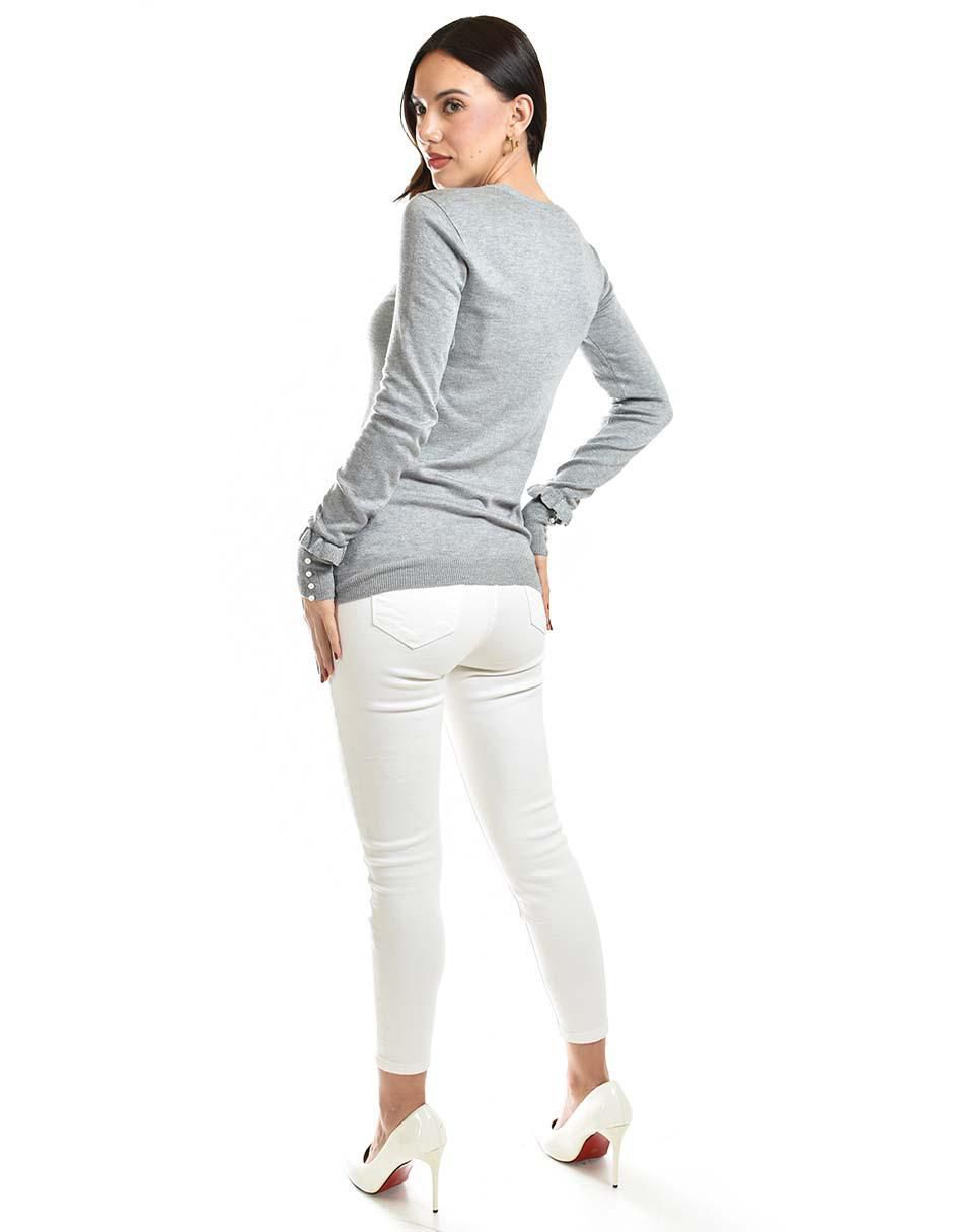 Suéter cuello redondo para mujer 4