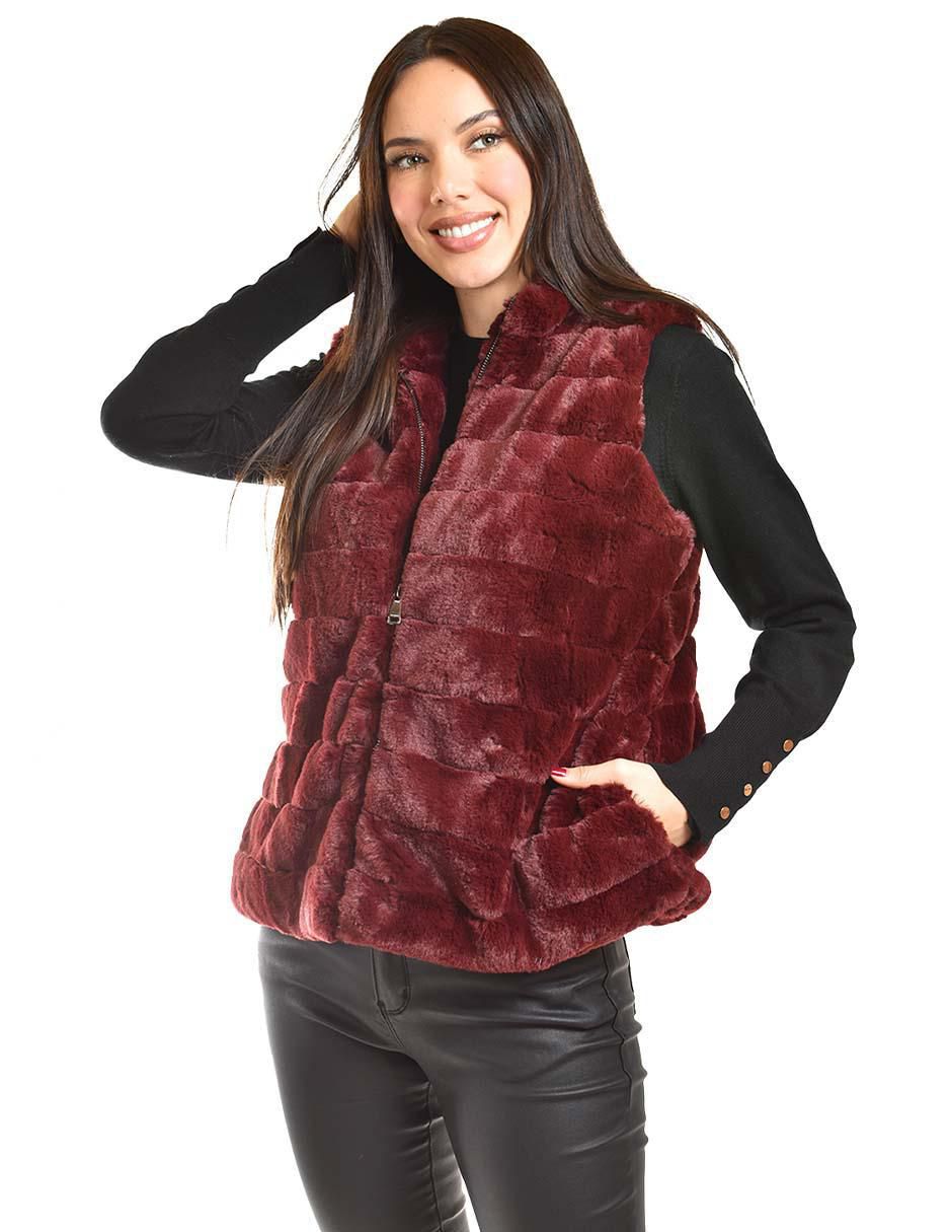 Zuio Chaleco Largo De Peluche Chaleco Roman Fashion Para Mujer