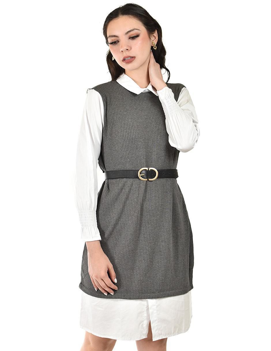 Vestido a la rodilla casual para mujer