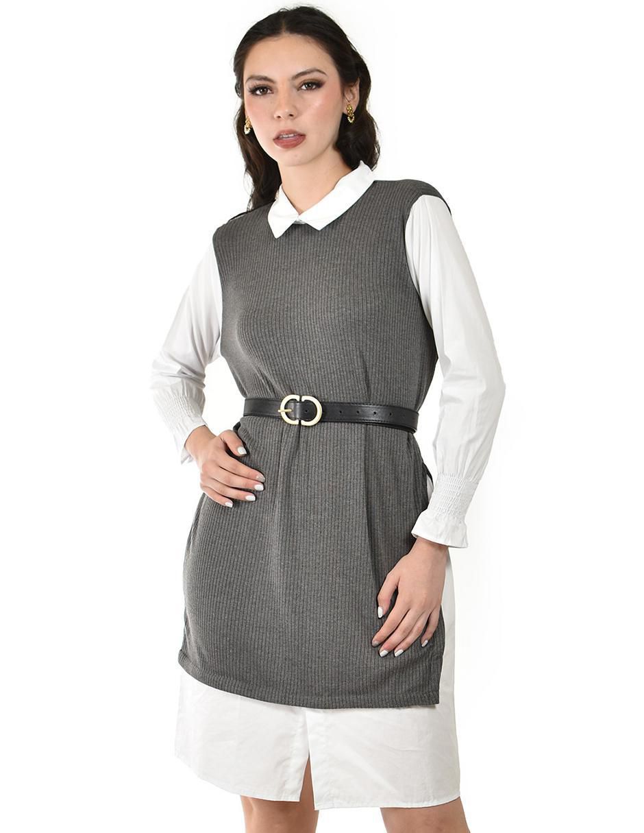 Vestido a la rodilla casual para mujer 4