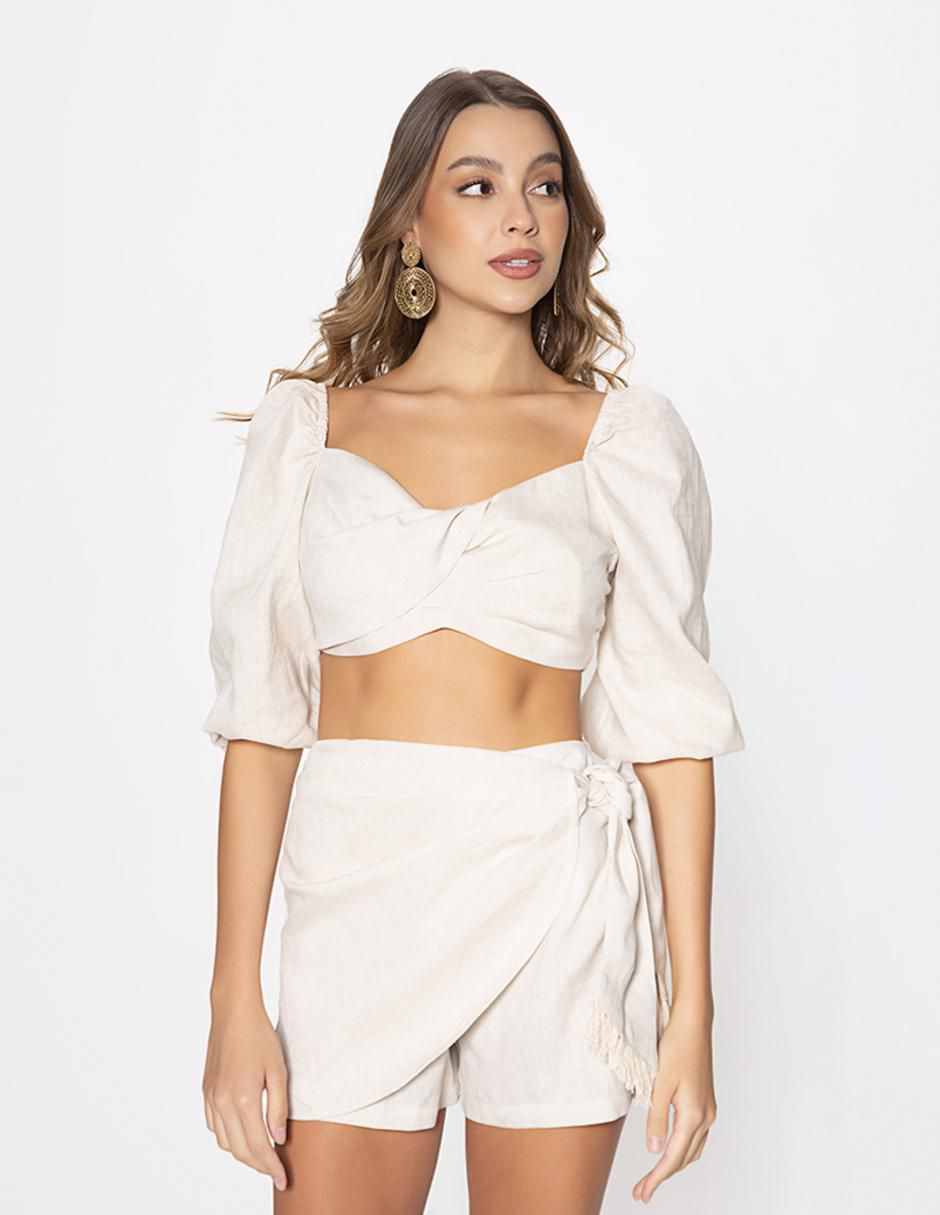 Blusa manga al codo para mujer 1