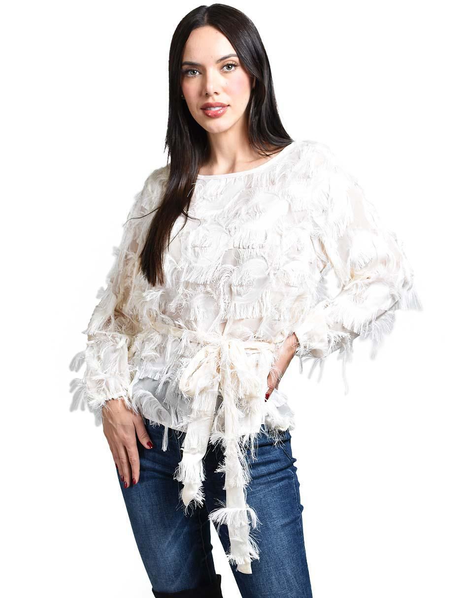 Blusa manga larga para mujer