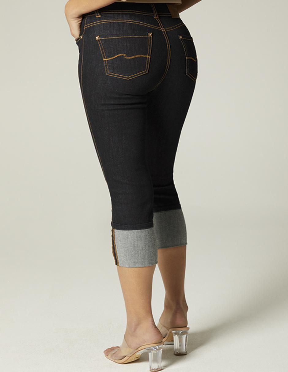 Jeans slim corte cintura para mujer 3