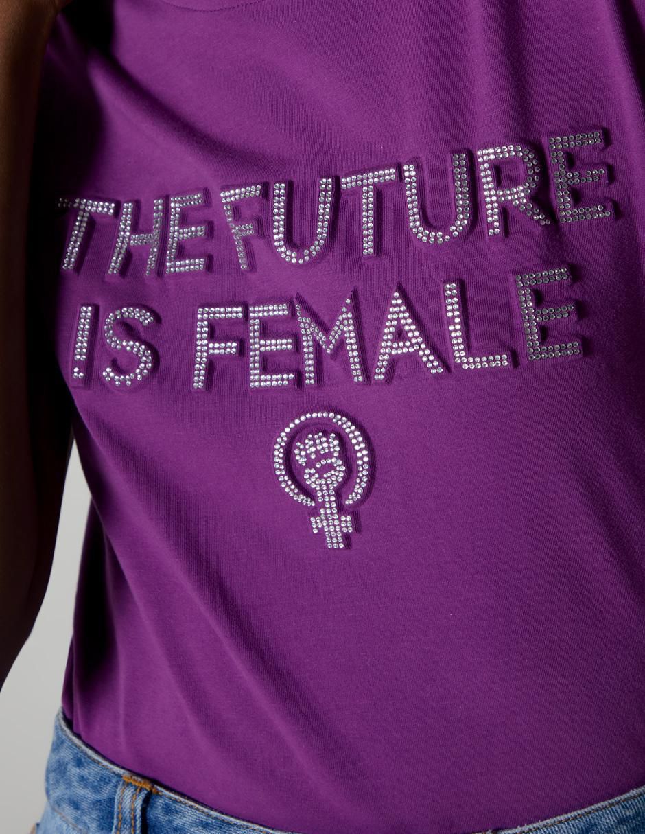 Playera manga corta cuello redondo para mujer 3