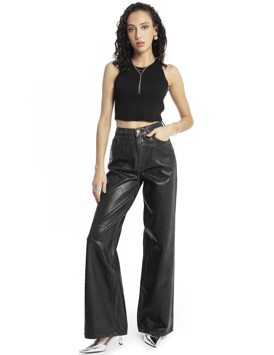 Jeans relaxed wide leg para mujer 4