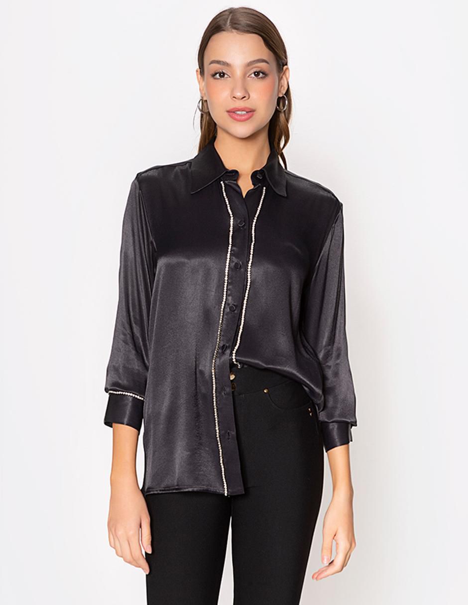 Blusa manga larga para mujer