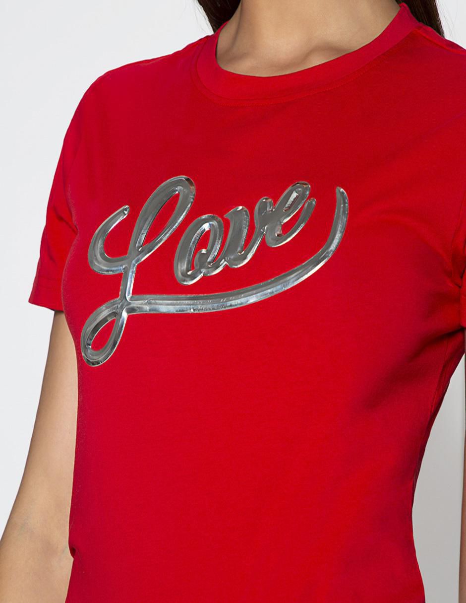 Playera manga corta cuello redondo para mujer 4