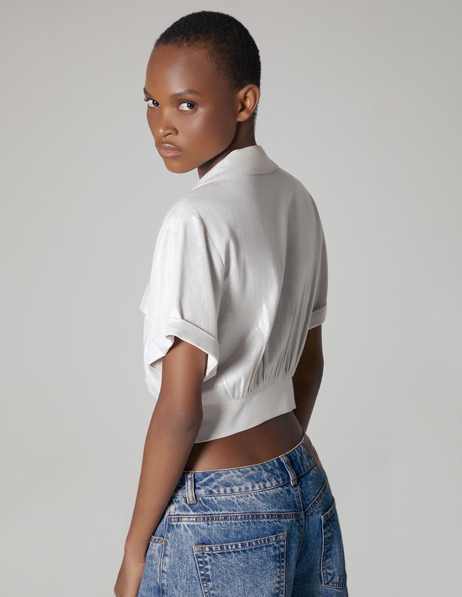 Blusa manga corta para mujer 5