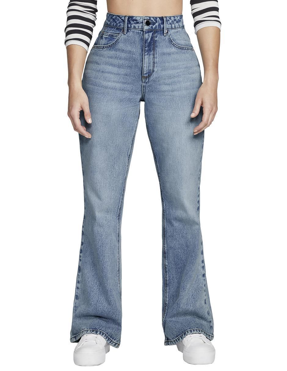 Jeans relaxed flare 4240STMC corte cintura alta para mujer
