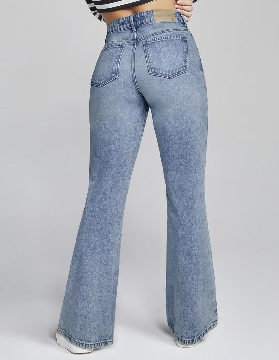 Jeans relaxed flare 4240STMC corte cintura alta para mujer 2