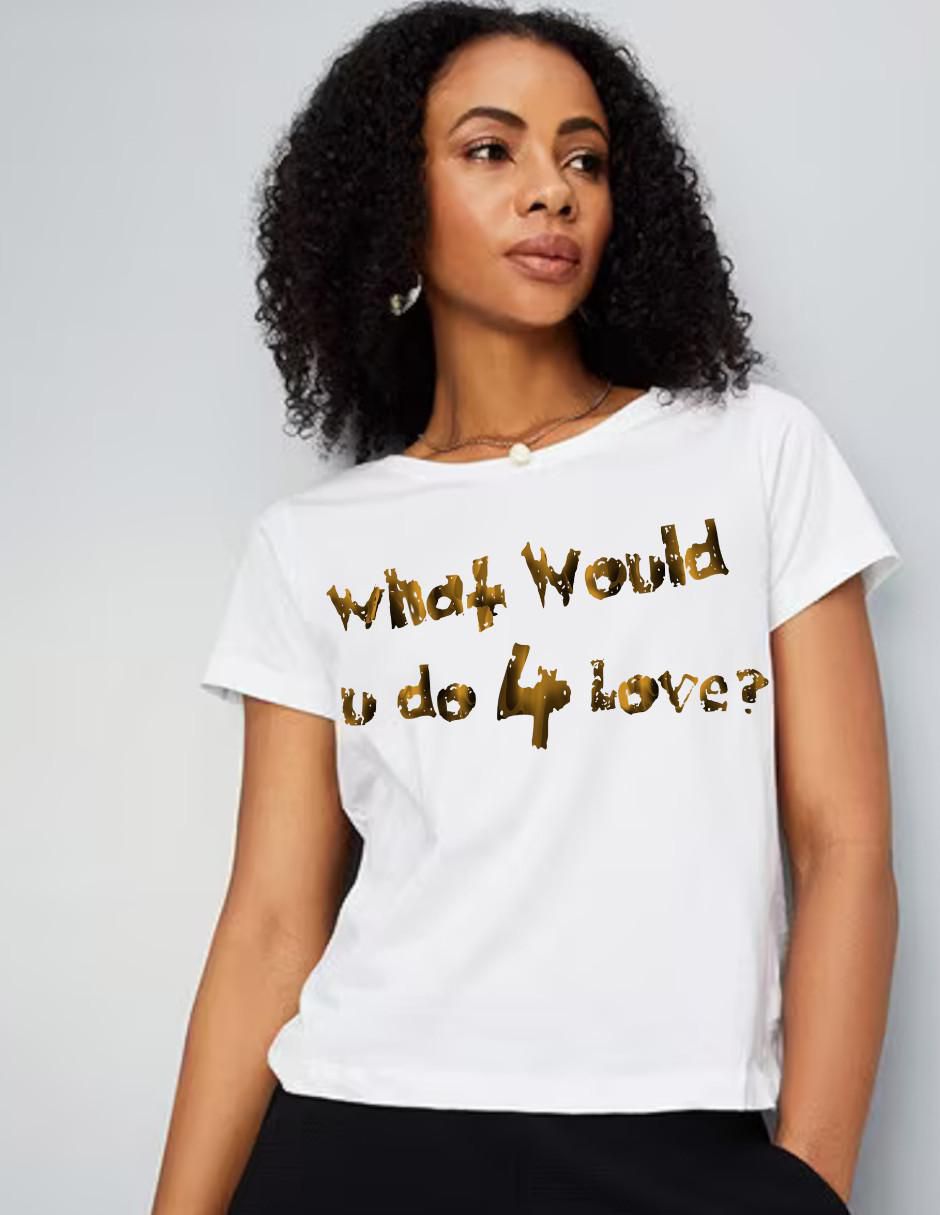 Playera manga corta Love Amor Sensual cuello redondo para mujer Playera manga corta Love Amor Sensual cuello redondo para mujer