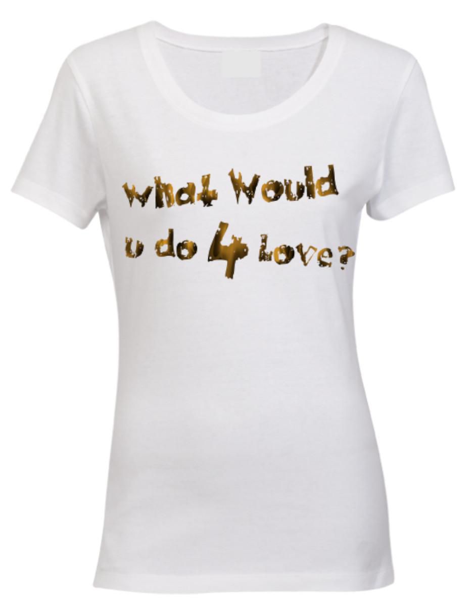 Playera manga corta Love Amor Sensual cuello redondo para mujer 4