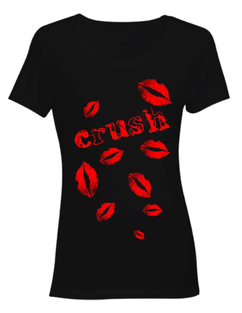 Playera manga corta cuello redondo para mujer 4