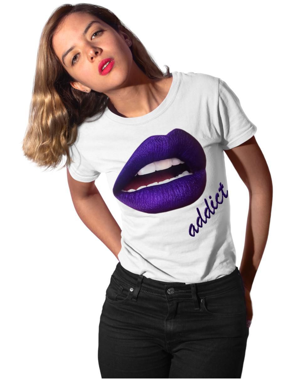 Playera manga corta cuello redondo para mujer