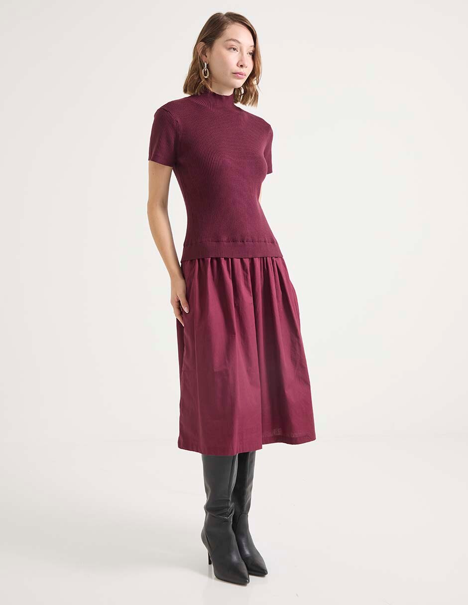 Vestido midi casual para mujer