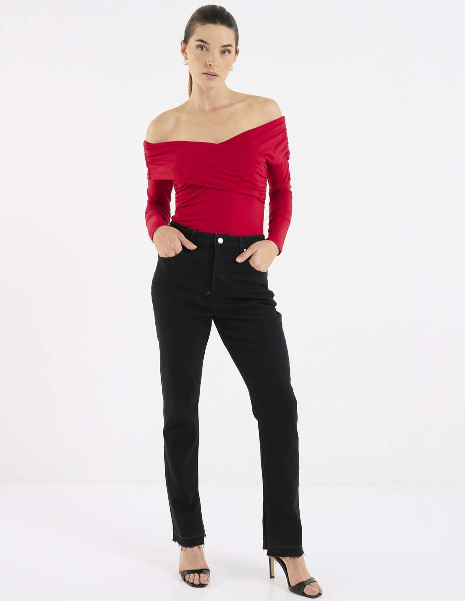 Blusa manga larga para mujer