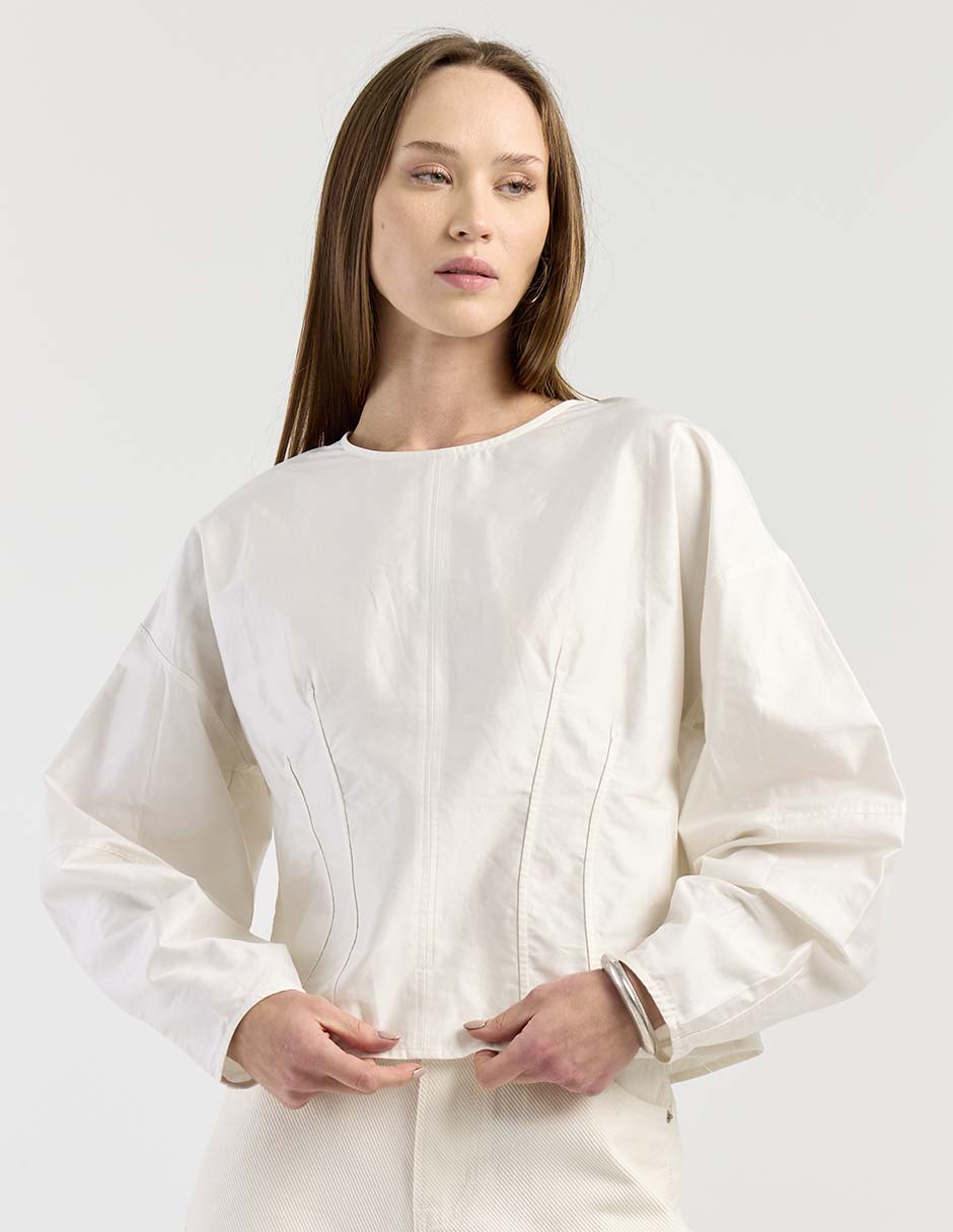 Blusa manga larga para mujer