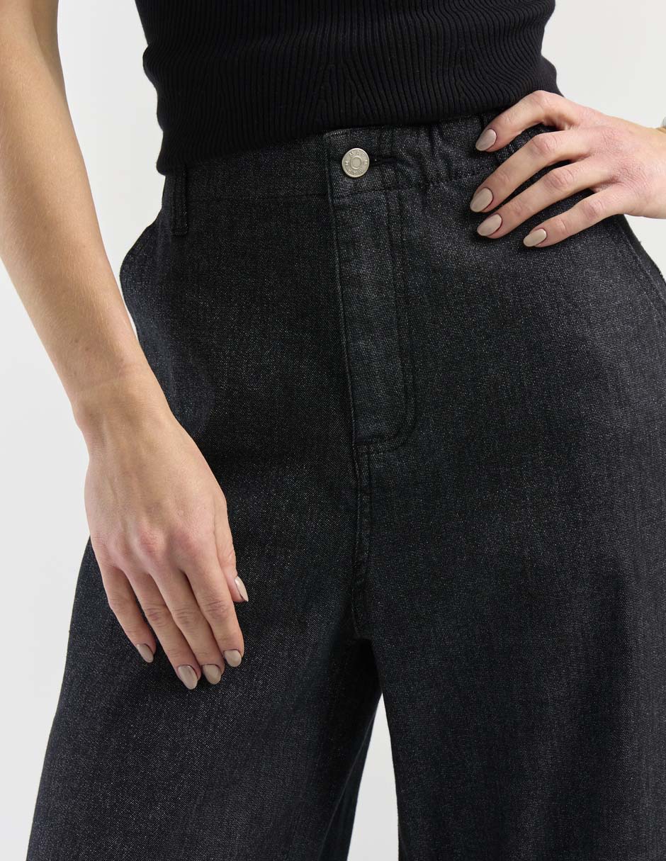 Jeans relaxed amplio para mujer 4