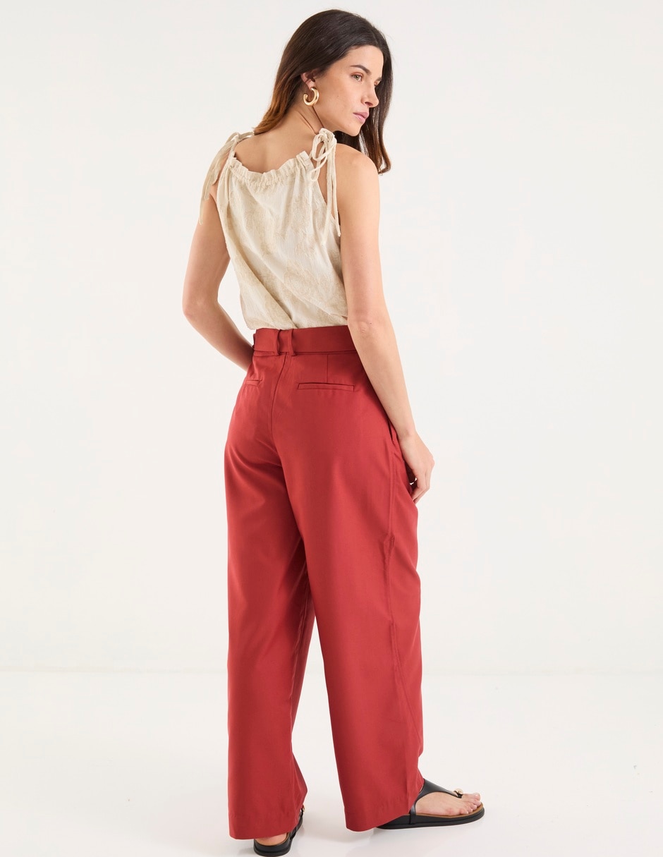 Pantalón chino straight para mujer 2