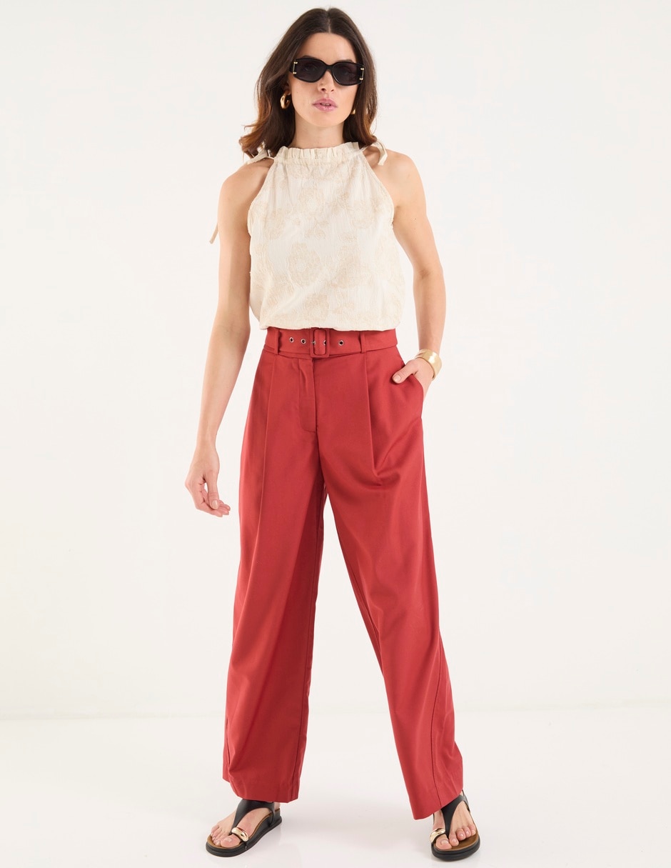 Pantalón chino straight para mujer 3