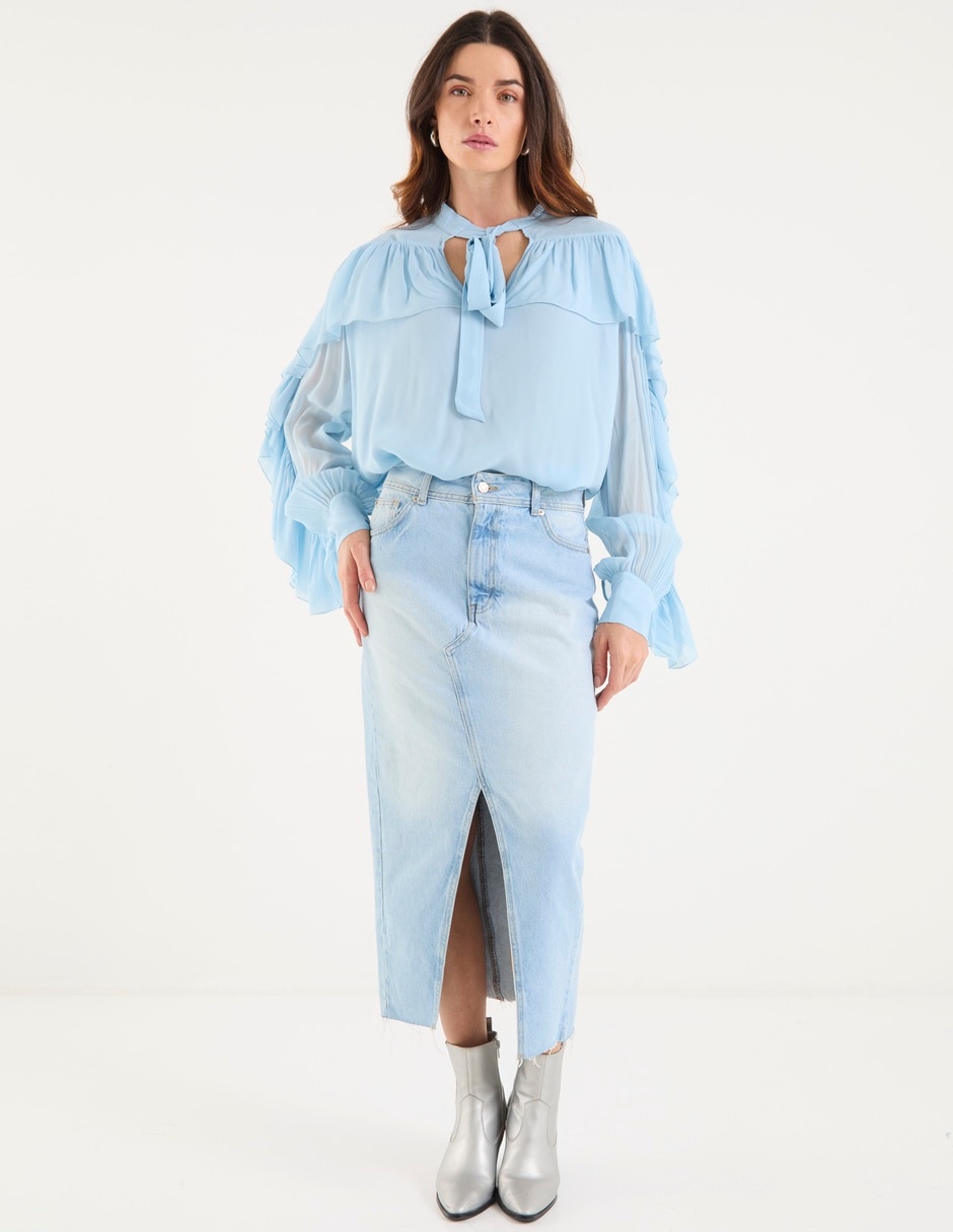 Blusa manga larga para mujer 3
