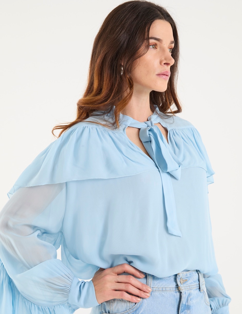 Blusa manga larga para mujer 4