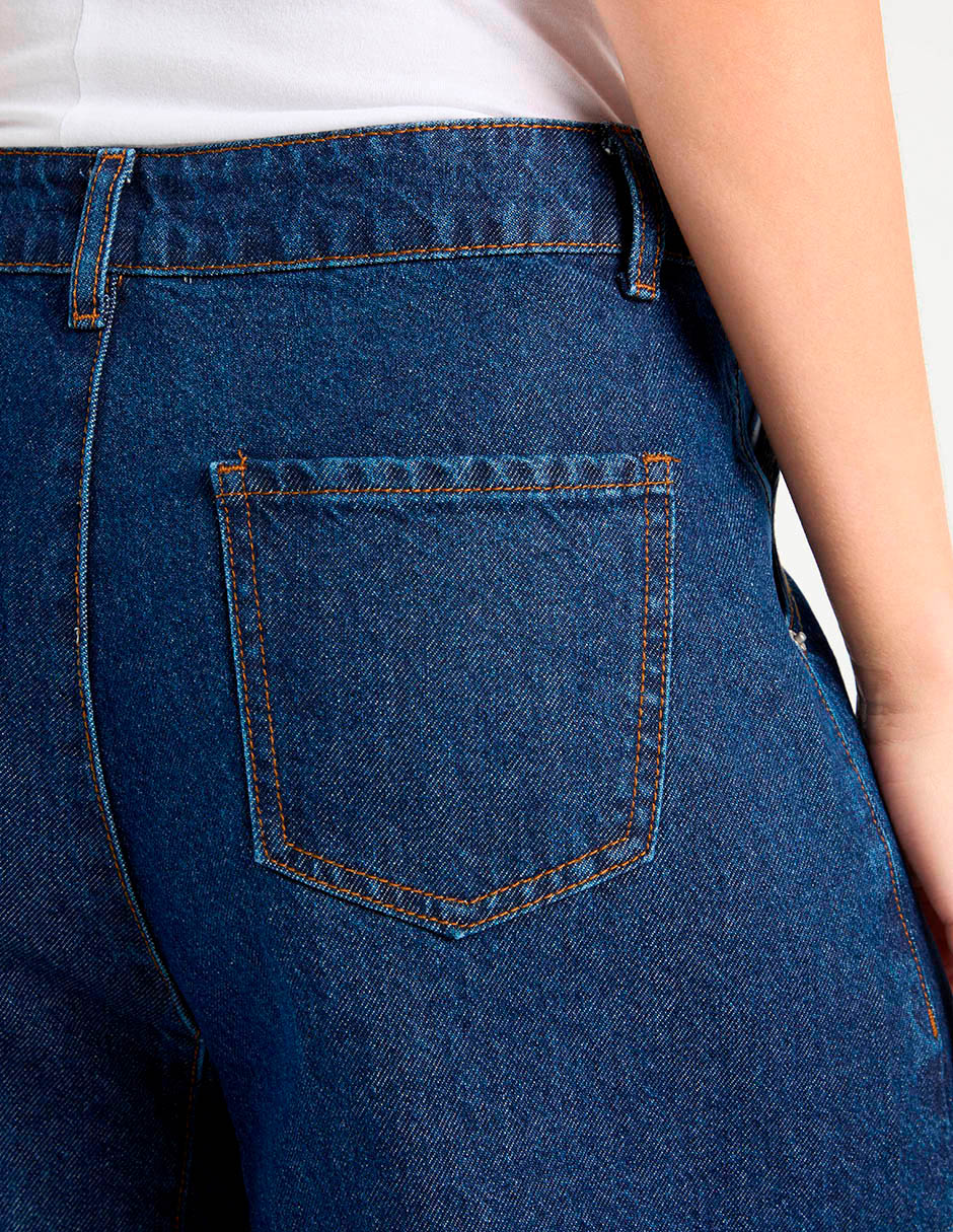Jeans relaxed wide leg para mujer 5