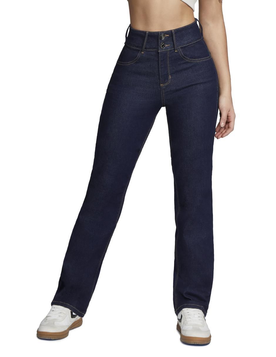Jeans relaxed straight cintura alta para mujer Jeans relaxed straight cintura alta para mujer