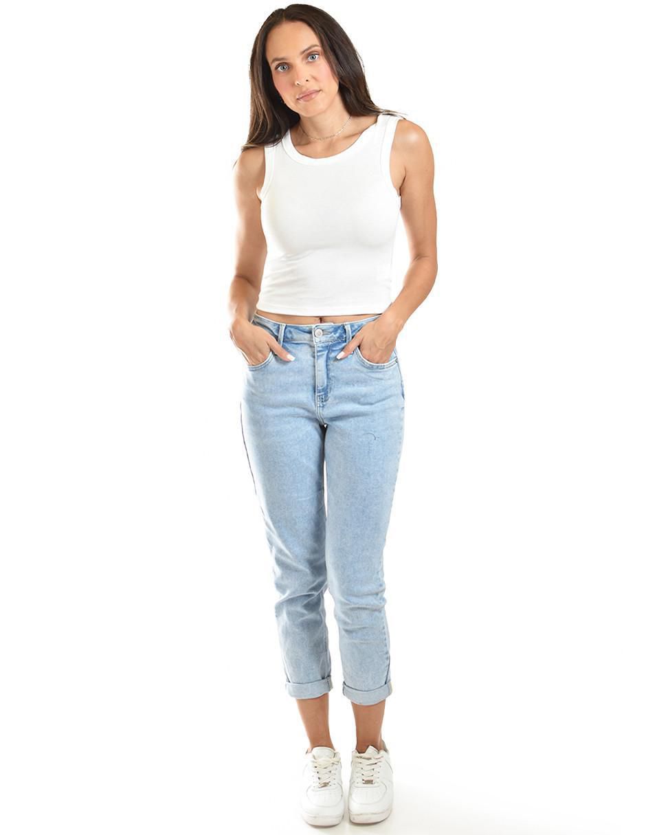 Top cuello redondo tirante ancho 4