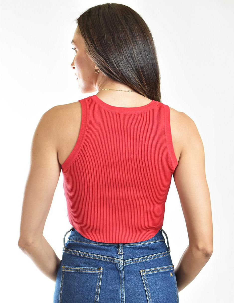 Top cuello redondo tirante ancho 3