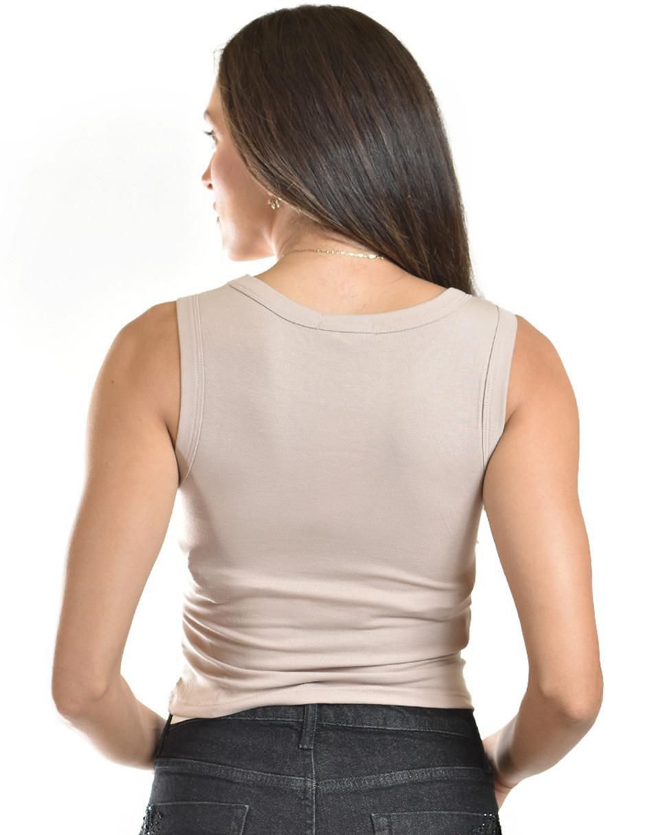 Top cuello redondo tirante ancho 3
