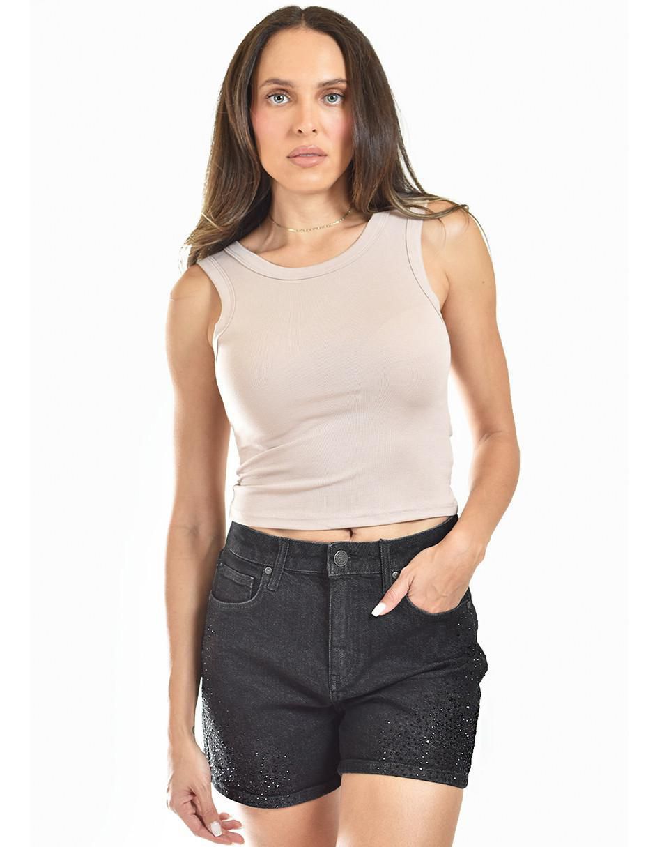 Top cuello redondo tirante ancho 4