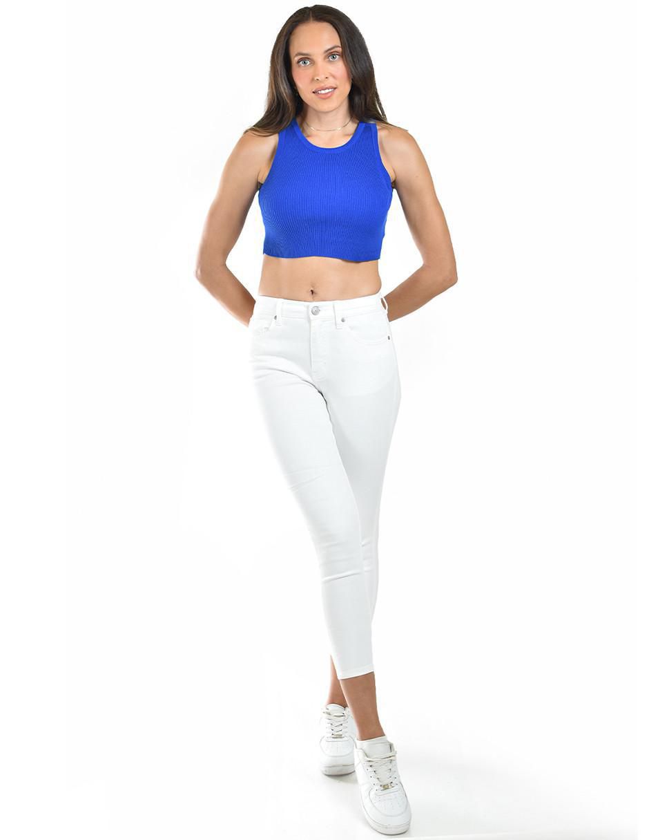 Top cuello redondo tirante ancho 4