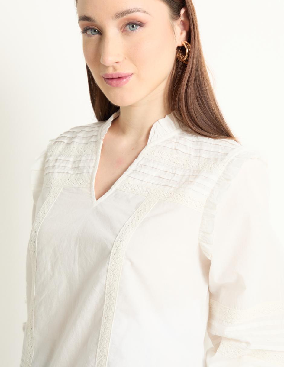 Blusa manga larga para mujer 4