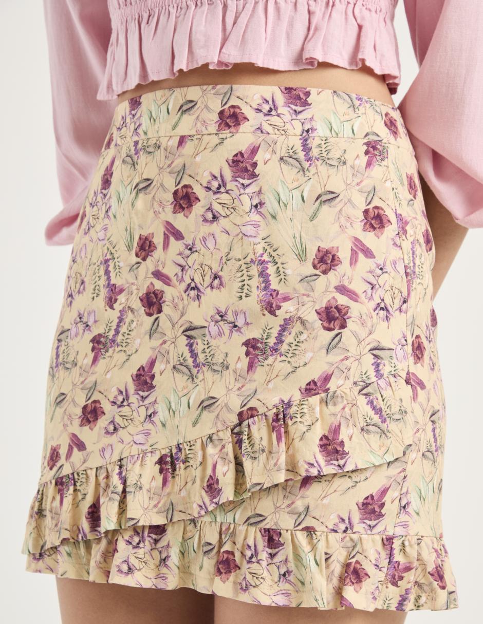 Falda mini con pretina 4