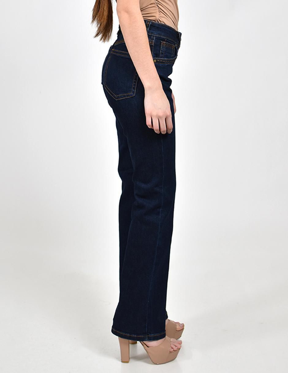 Jeans flare media cintura para mujer 2