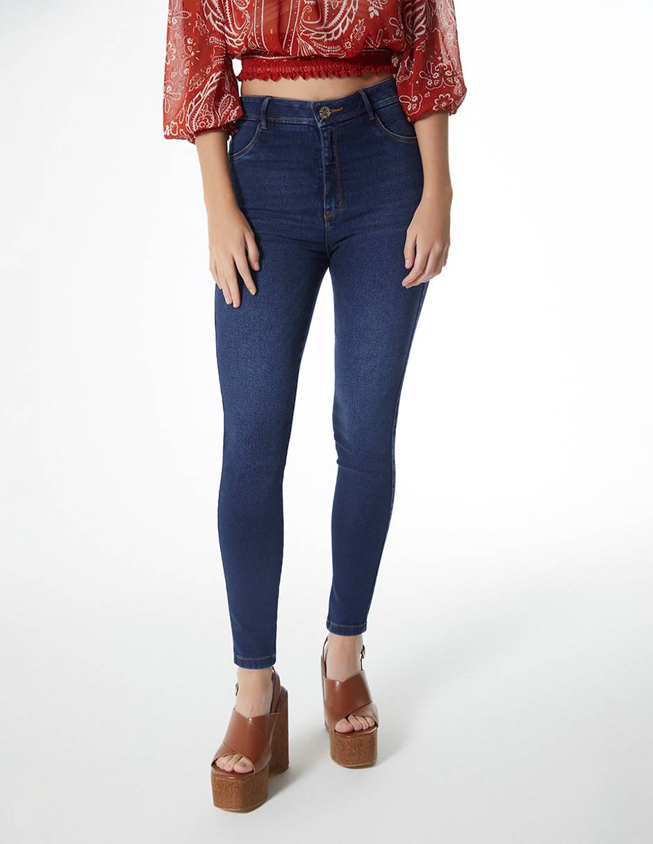 Jeans slim Básico para mujer