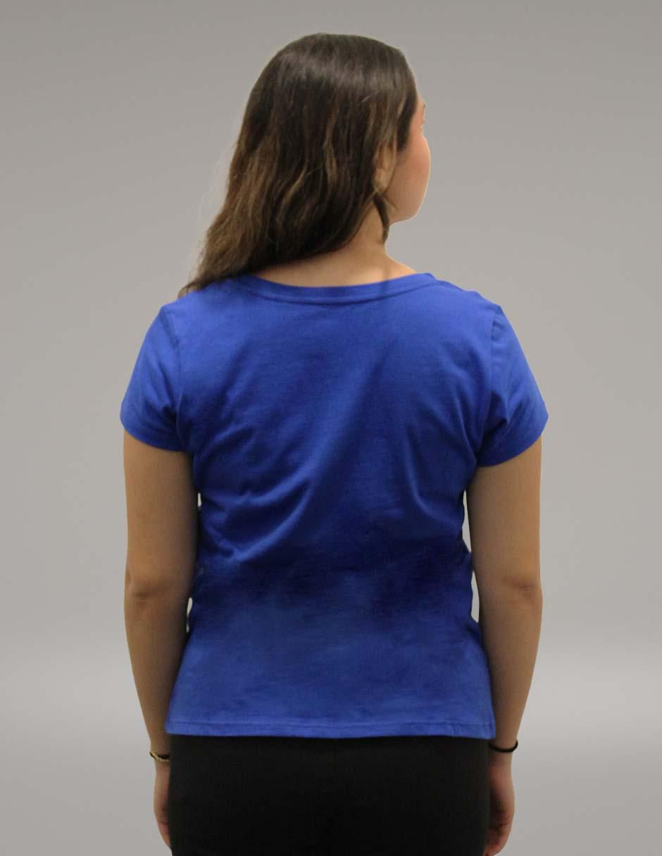 Playera manga corta cuello redondo para mujer 3