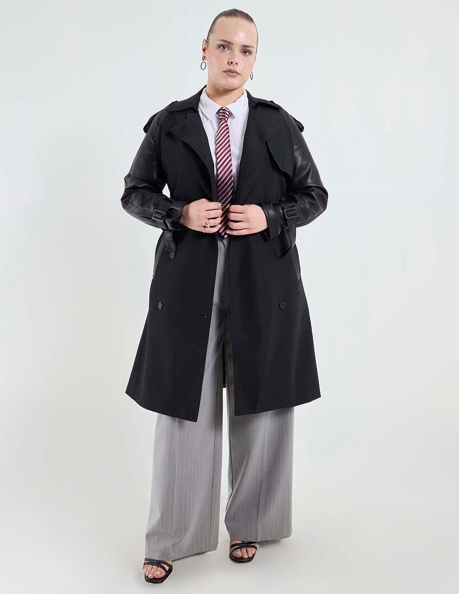 Gabardina con bolsillos para mujer 1