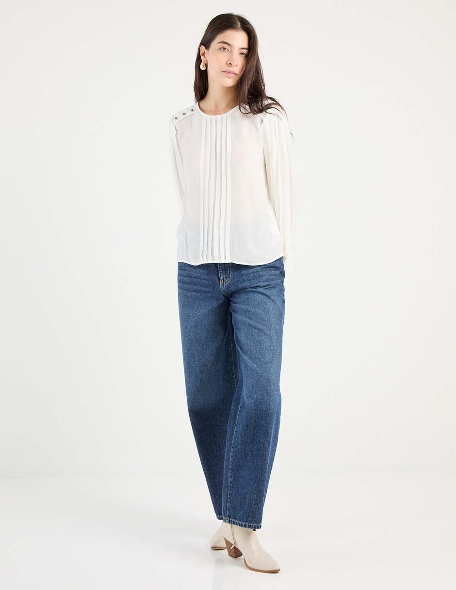 Blusa manga larga para mujer 3