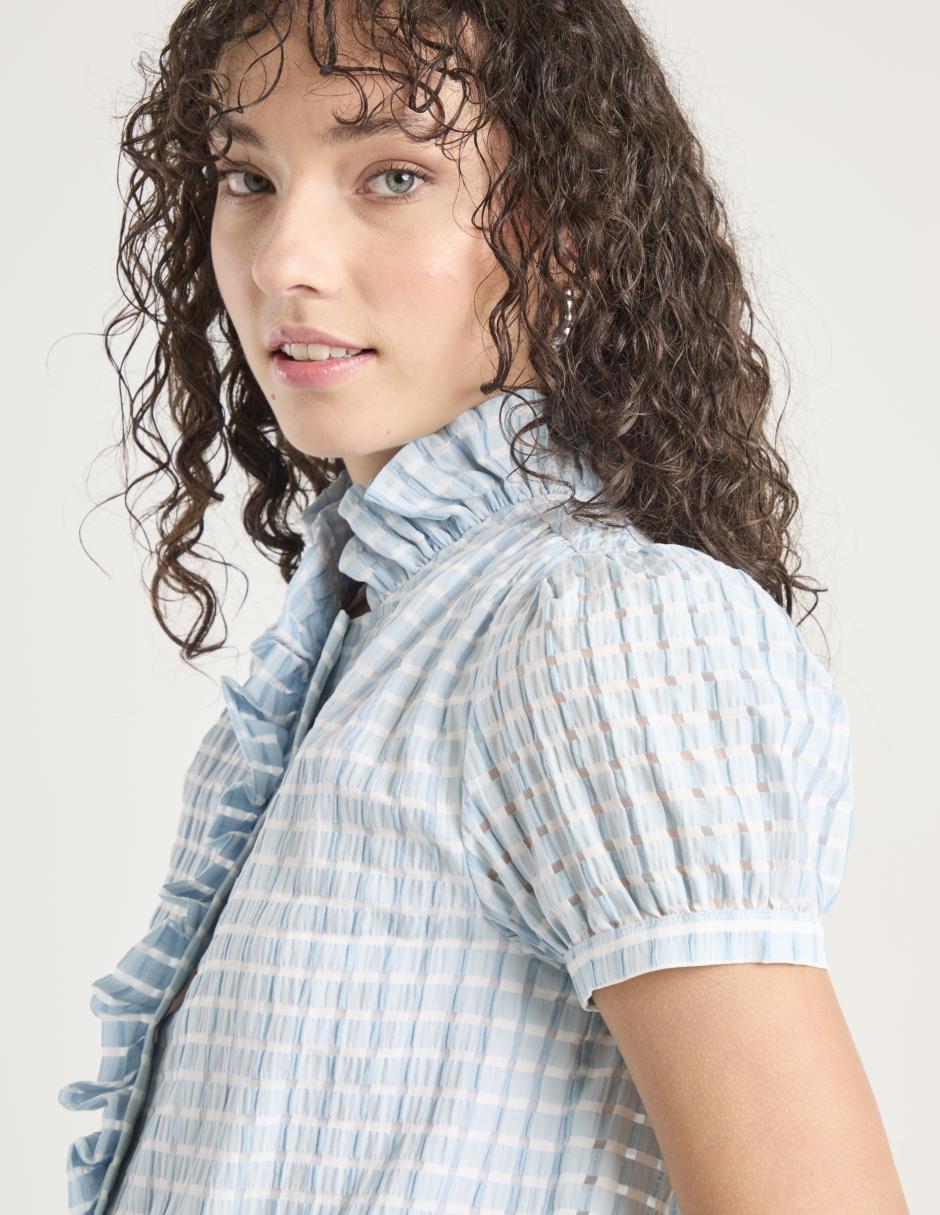 Blusa manga corta para mujer 8