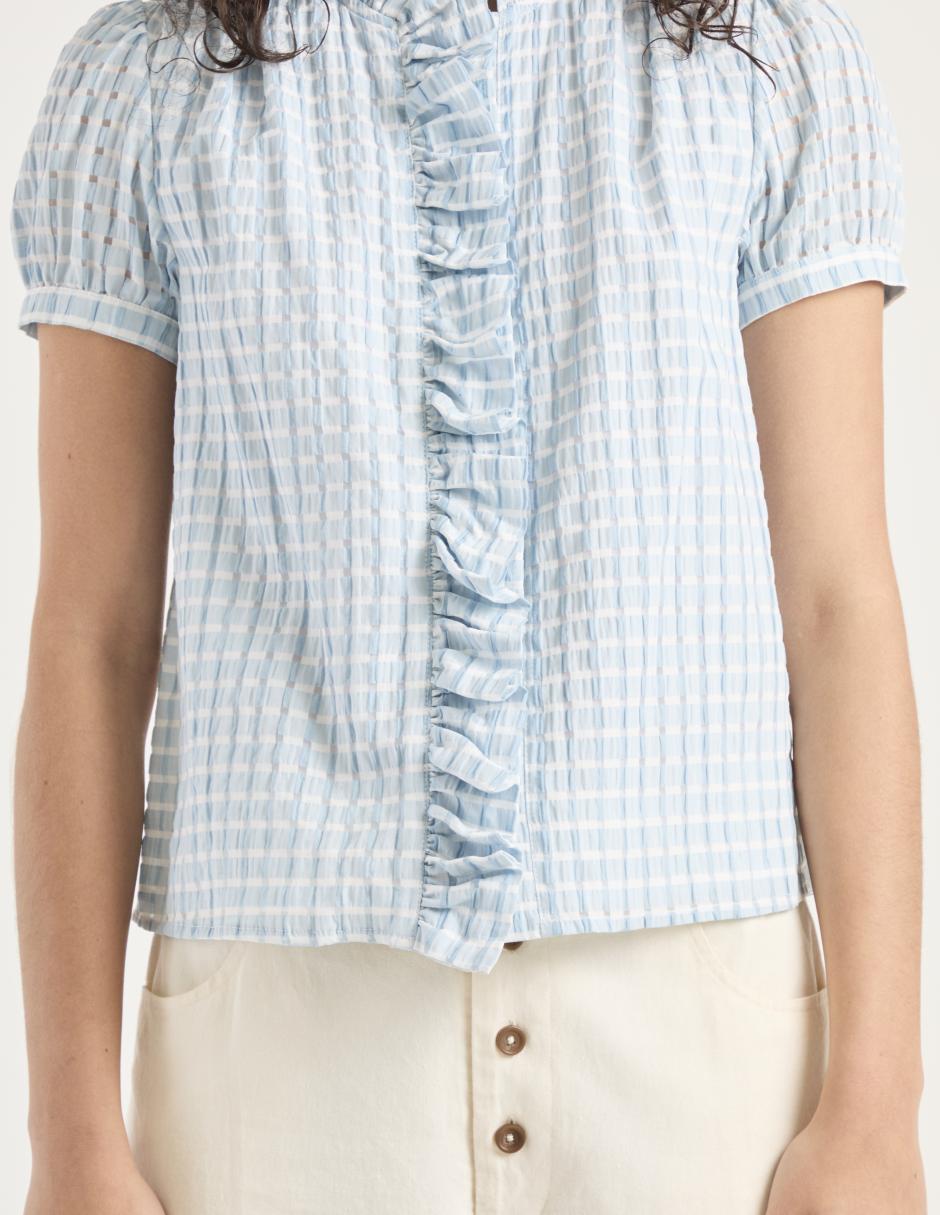 Blusa manga corta para mujer 9
