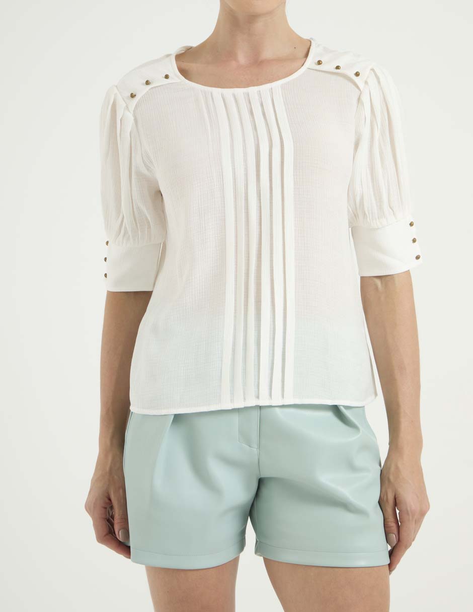 Blusa manga al codo para mujer 5