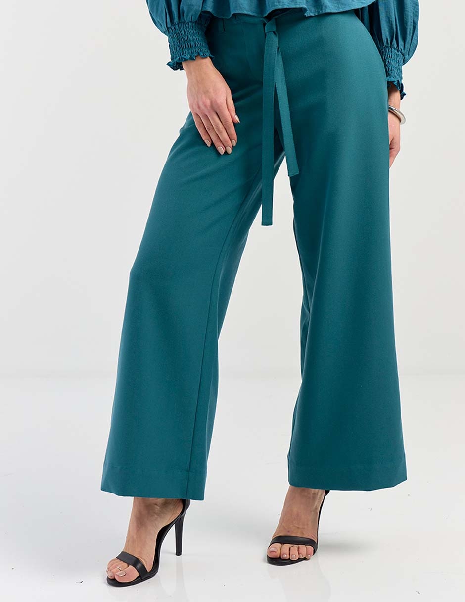 Pantalón coulotte regular para mujer