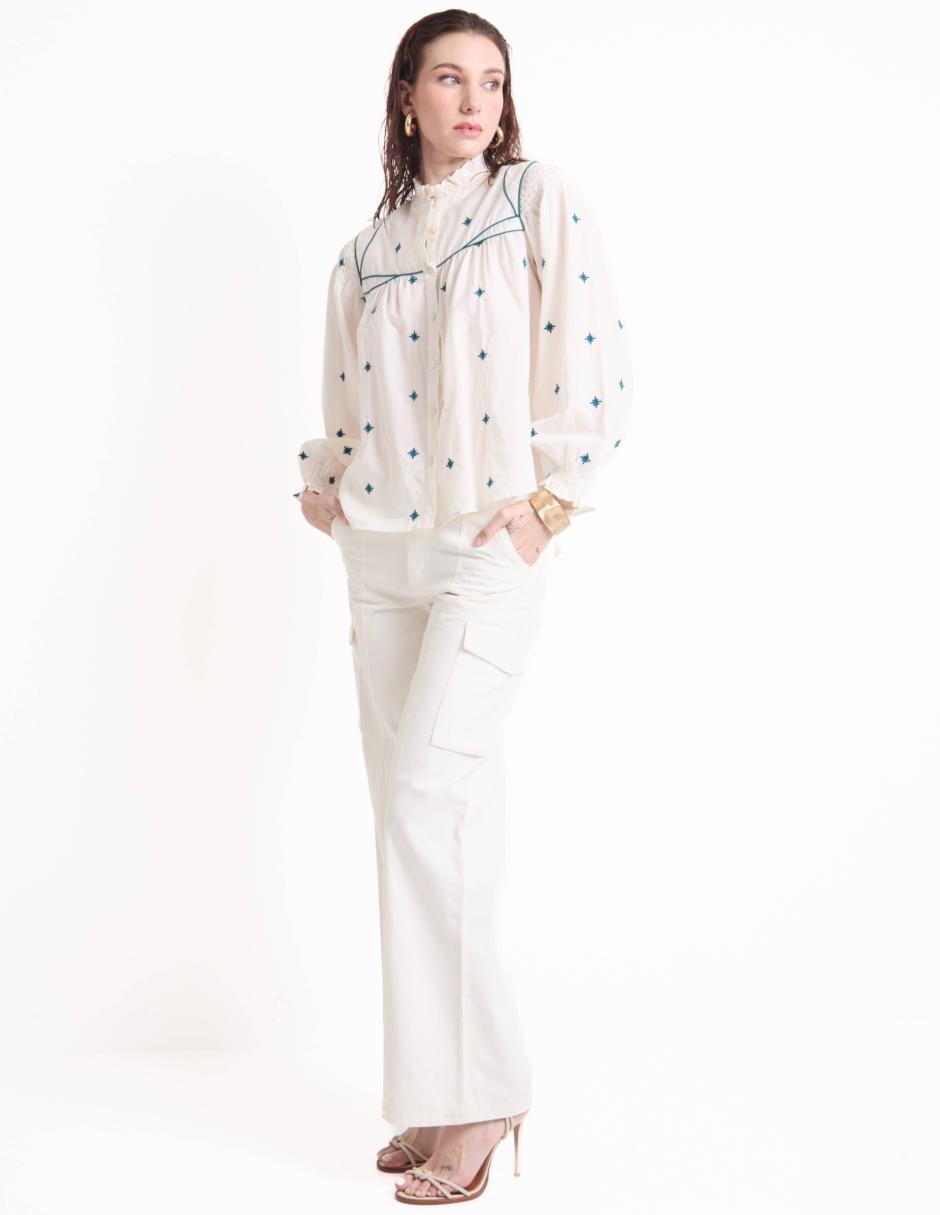Blusa manga larga para mujer 3