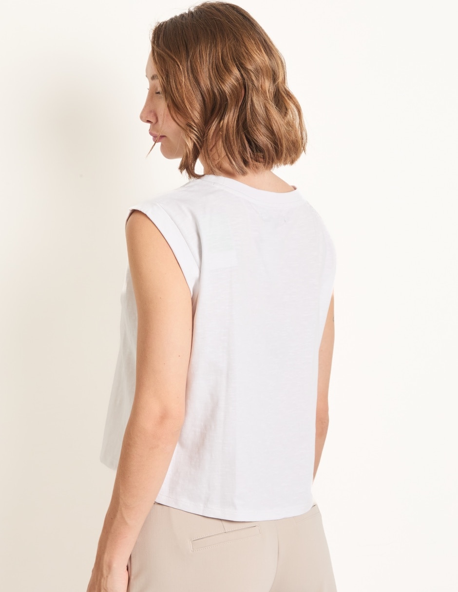 Playera cuello redondo para mujer 2