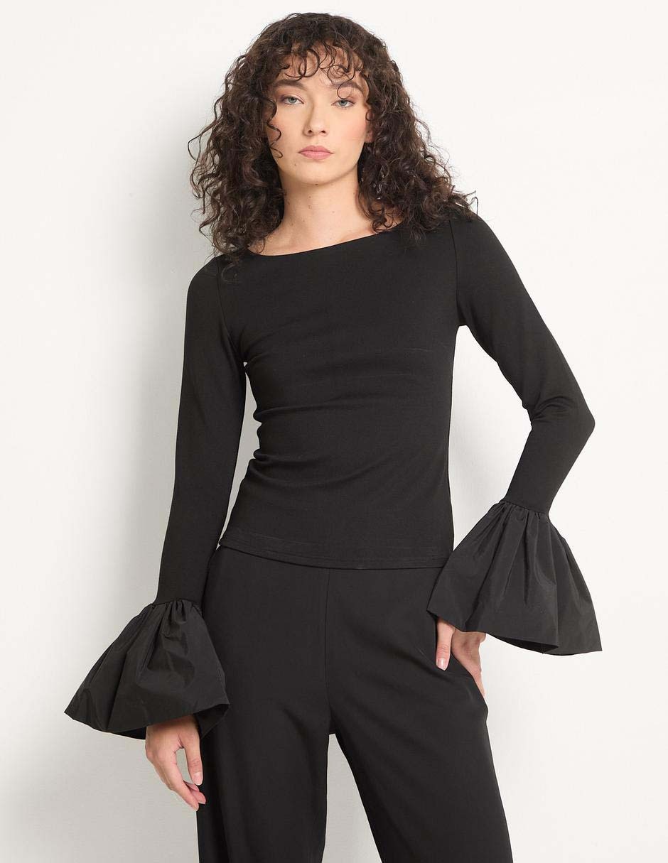 Blusa manga larga para mujer